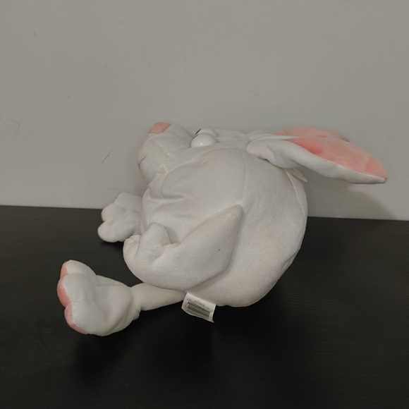 Pink and White Plush Bunny Toy - Picture 2 of 4